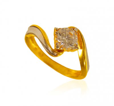 22k Gold Fancy Ring ( Ladies Signity Rings )