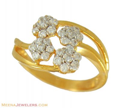 Fancy Signity Ring (22k Gold) ( Ladies Signity Rings )
