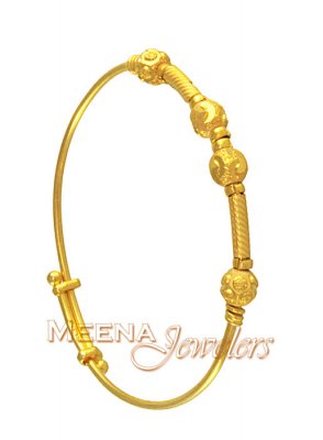 22K Gold Baby Bangle ( Baby Bangles )