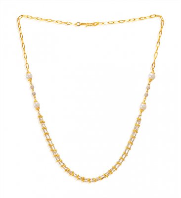 22KT Gold Fancy Layered Chain ( 22Kt Gold Fancy Chains )