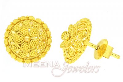 22K Gold Filigree Tops ( 22 Kt Gold Tops )