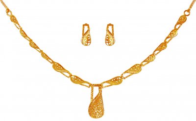 22kt Gold Light Necklace Set ( Light Sets )
