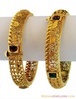 22K Gold Exclusive Bangle ( Antique Bangles )