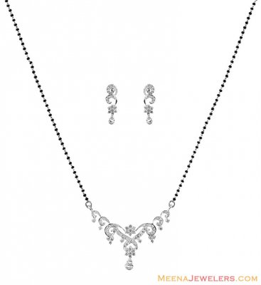 18K Gold Diamond Mangalsutra Set ( Diamond MangalSutras )