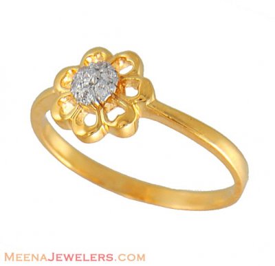 22Kt Gold Signity Ring ( Ladies Signity Rings )