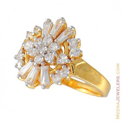 Gold Signity Ring ( Ladies Signity Rings )