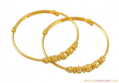 22K Gold Baby Bangles ( Baby Bangles )