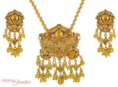 22Kt Gold Pendant Set ( Fancy Pendant Set )