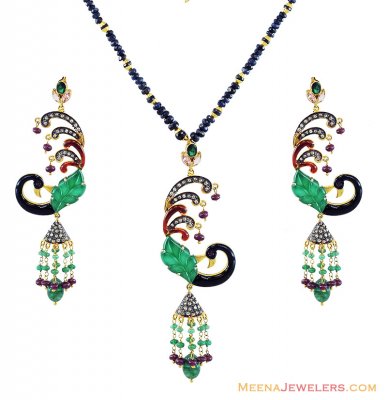 Nizam Pendant Set ( Diamond Victorian Jewelry )