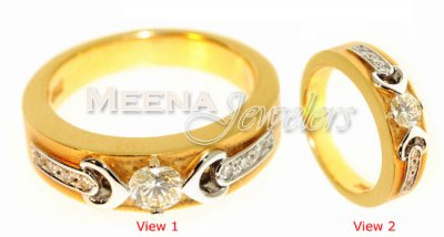 18kt Yellow Gold Diamond Ring ( Diamond Rings )