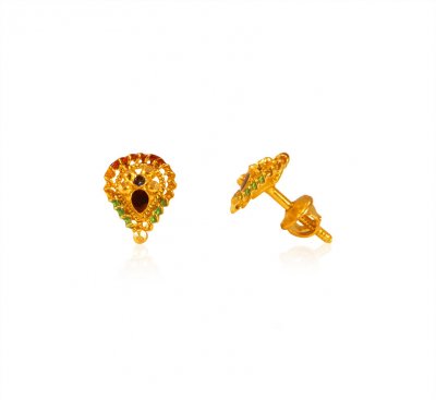 22kt Gold Meenakari Kids Tops ( 22 Kt Gold Tops )