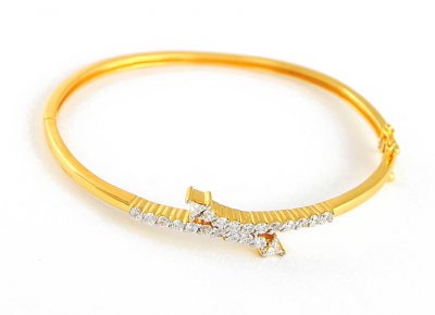 22k Gold Signity Bangle ( Stone Bangles )