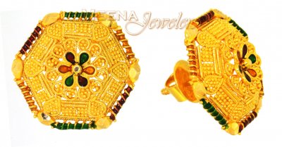 22Kt Gold Earrings (Tops) ( 22 Kt Gold Tops )