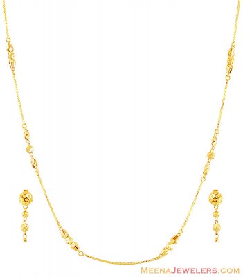 Gold Balls Necklace Set ( Light Sets )