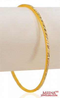 22 Gold Machine Bangles (1 pc) ( Gold Bangles )