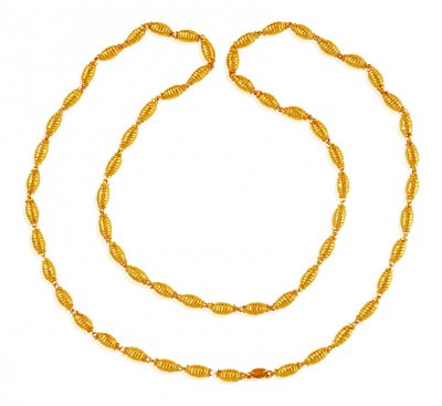 22K Gold Balls  Chain ( 22Kt Long Chains (Ladies) )