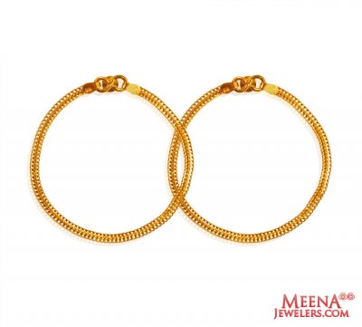 22Kt Gold Baby  Payal (2 PCs) ( Gold Anklets )