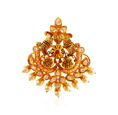 22K Gold Designer Pacchi Pendant ( Fancy Pendants )