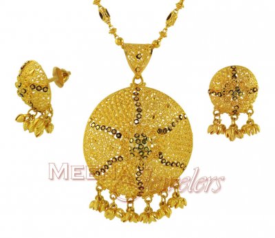 22K Gold Pendant Set ( Gold Pendant Sets )