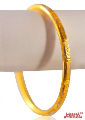 22 kt Two Tone Bangle (1 pc) ( Gold Bangles )