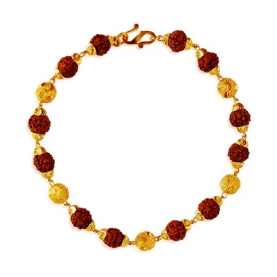 22kt Gold Rudraksh Bracelet ( Men`s Bracelets )