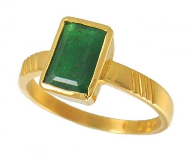 22kt Astrological Ring (Emerald) ( Astrological BirthStone Rings )