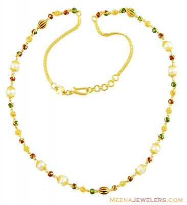 22k Gold Ladies Fancy Chain designe ( 22Kt Gold Fancy Chains )