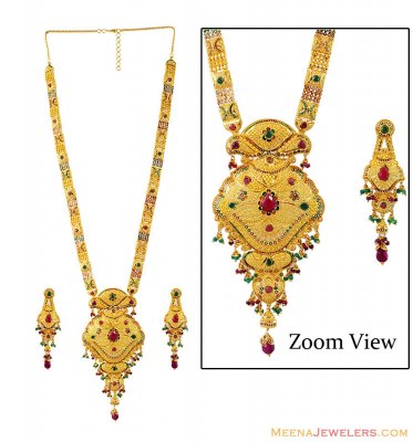 Designer Meenakari Bridal Haar Set ( Bridal Necklace Sets )