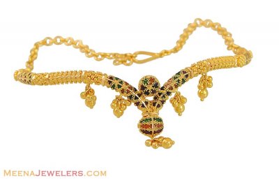 22K Meenakari Armlet ( Gold Armlet (Baju Bandh) )