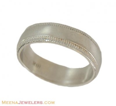 18Kt White Gold Wedding Band ( Wedding Bands )