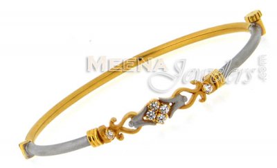 22 Kt Gold Two Tone Bangles ( Two Tone Bangles )