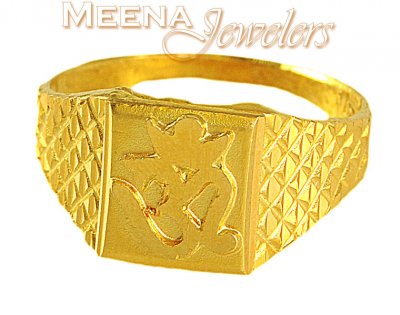Exquisite Ring with Om sign ( Religious Rings )