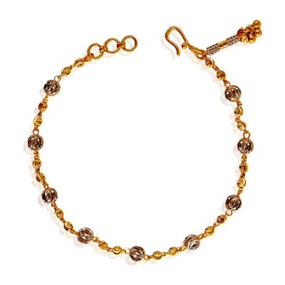 22 Karat Gold Balls Ladies Bracelet ( Ladies Bracelets )