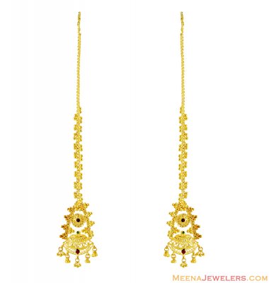 22K Meenakari Earrings ( Long Earrings )