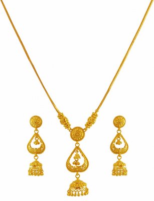 22K Gold Necklace Set ( Light Sets )