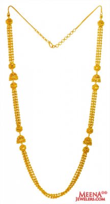 22K Gold Chandelier Long Chain  ( 22Kt Long Chains (Ladies) )