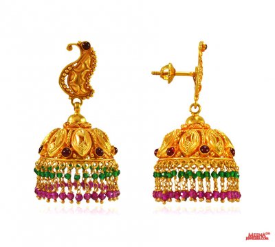 22 Karat Gold Fancy Earrings ( Exquisite Earrings )