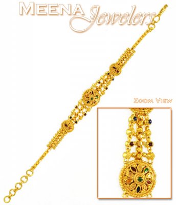 22Kt Gold Filigree Work Bracelet ( 22Kt Baby Bracelets )