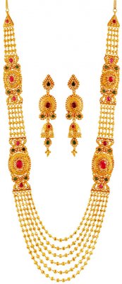 22K Layered  Bridal  Patta Set ( Bridal Necklace Sets )