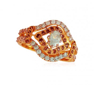 Ladies 22k Gold CZ Ring ( Ladies Signity Rings )