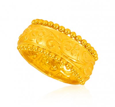 22K Gold Filigree Ring  ( Ladies Gold Ring )