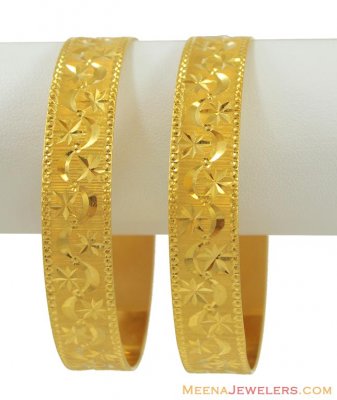 22k Gold Bangles(2 pcs) ( Kadas )