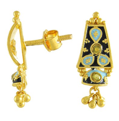 22Kt Gold Earrings ( 22Kt Gold Fancy Earrings )