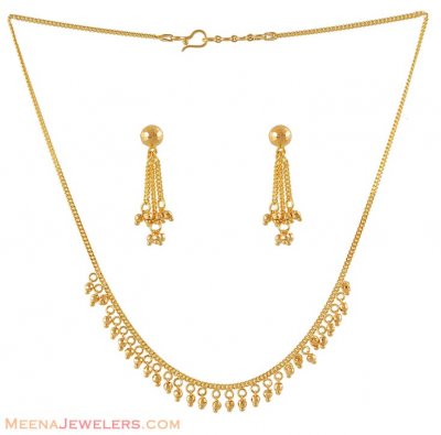 Fancy Gold Necklace set ( Light Sets )