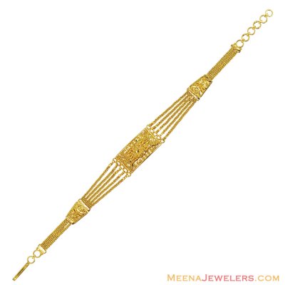 22K Gold Filigree Bracelet  ( Ladies Bracelets )