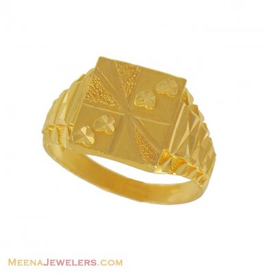 22k Gold Mens Ring ( Mens Gold Ring )