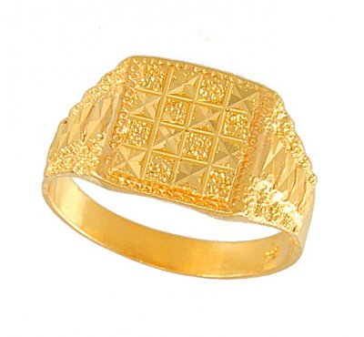 22Kt Gold Mens Ring ( Mens Gold Ring )