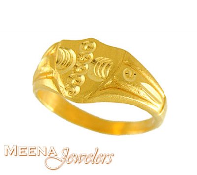 22Kt Gold Baby Ring ( 22Kt Baby Rings )