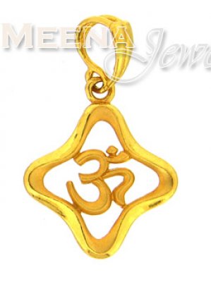 22 Kt Gold Pendant ( Om Pendants )