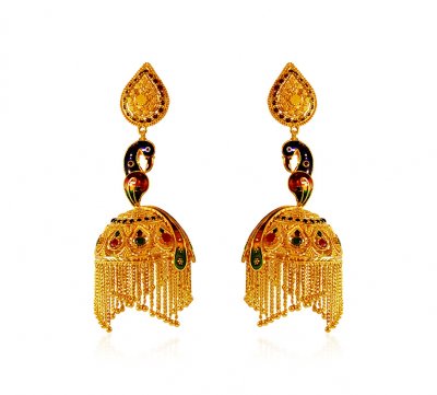 22 Karat Gold Fancy Earrings ( Exquisite Earrings )